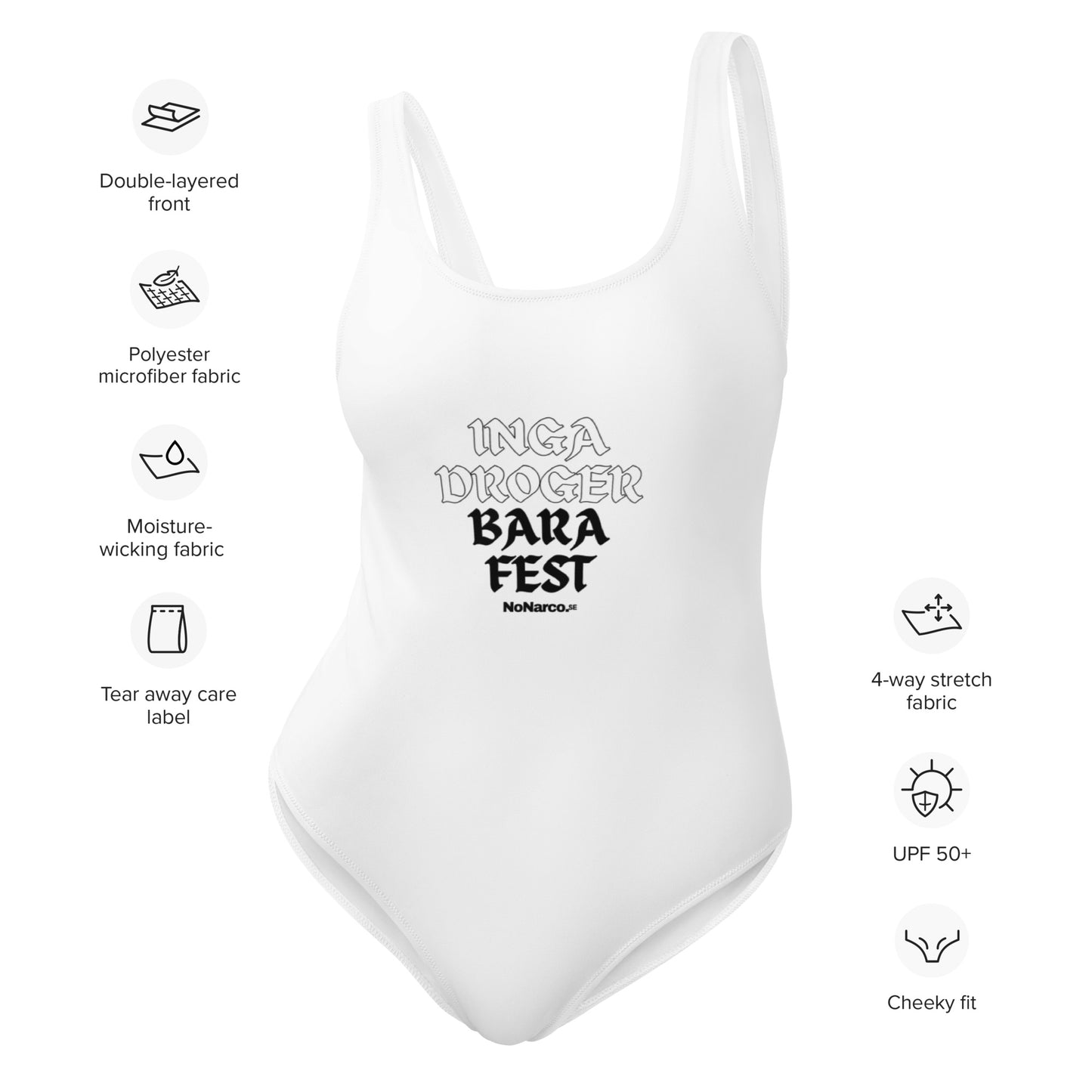 Baddräkt: inga droger bara fest