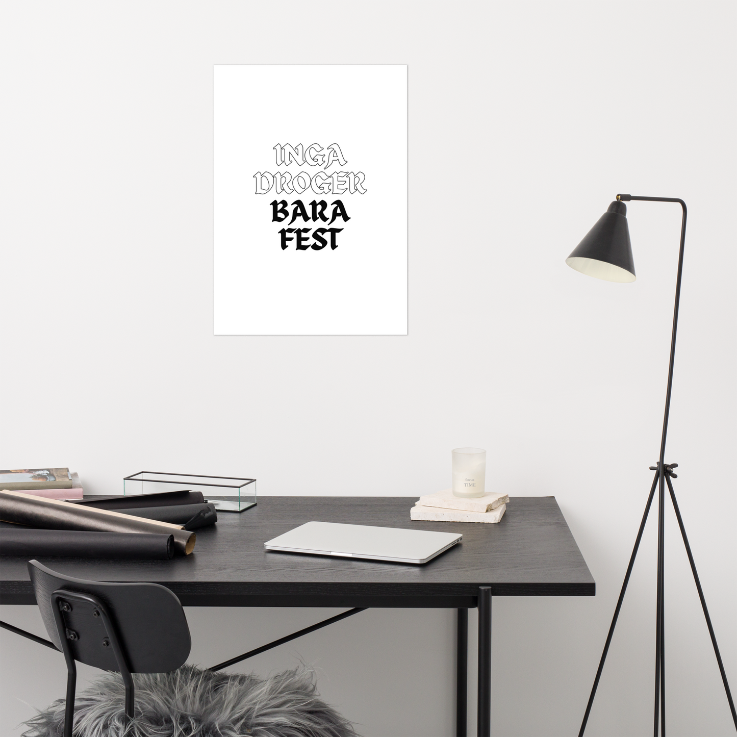 Poster: inga droger bara fest