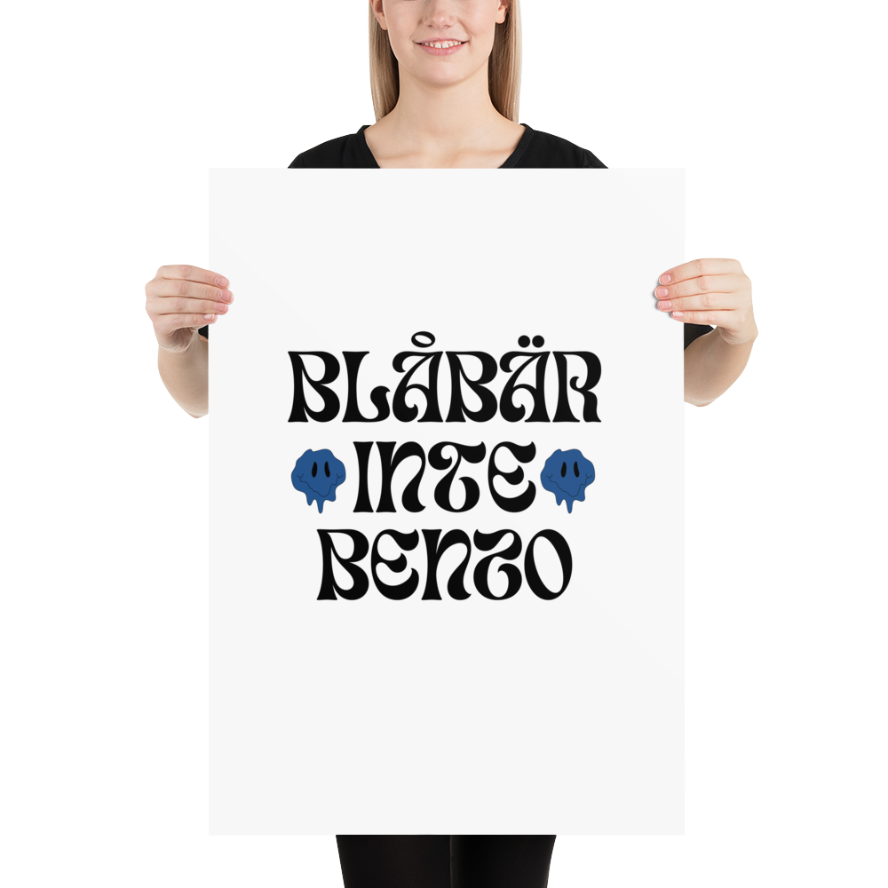 Poster: blåbär inte Benzo