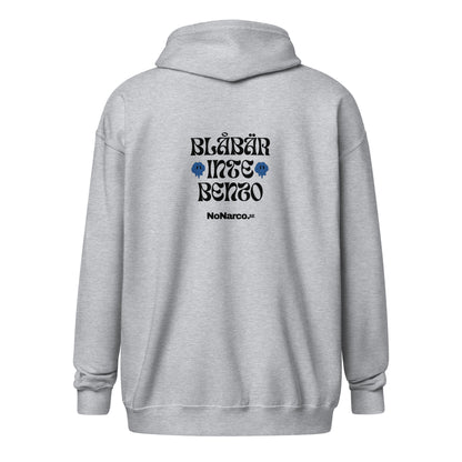 Hoodie, "blåbär inte Benzo"