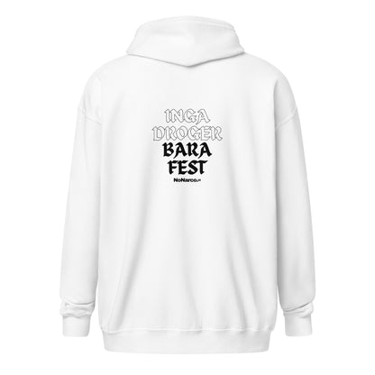 Hoodie, "inga droger bara fest"